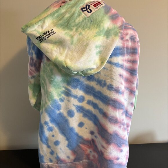 TNA Hoodie in Tye Dye Pastels. Size is Small but Fits to a XLarge - PTP 23” VGUC - Picture 3 of 6